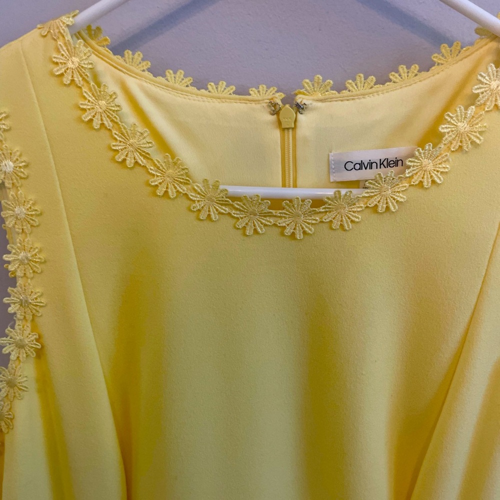 Calvin Klein yellow Daisy Dress